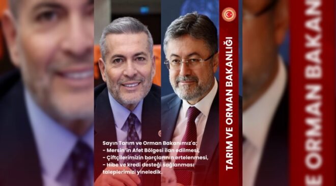 “MERSİN’DE ZİRAİ DON 7 MİLYAR TL’LİK ZARARA NEDEN OLDU”